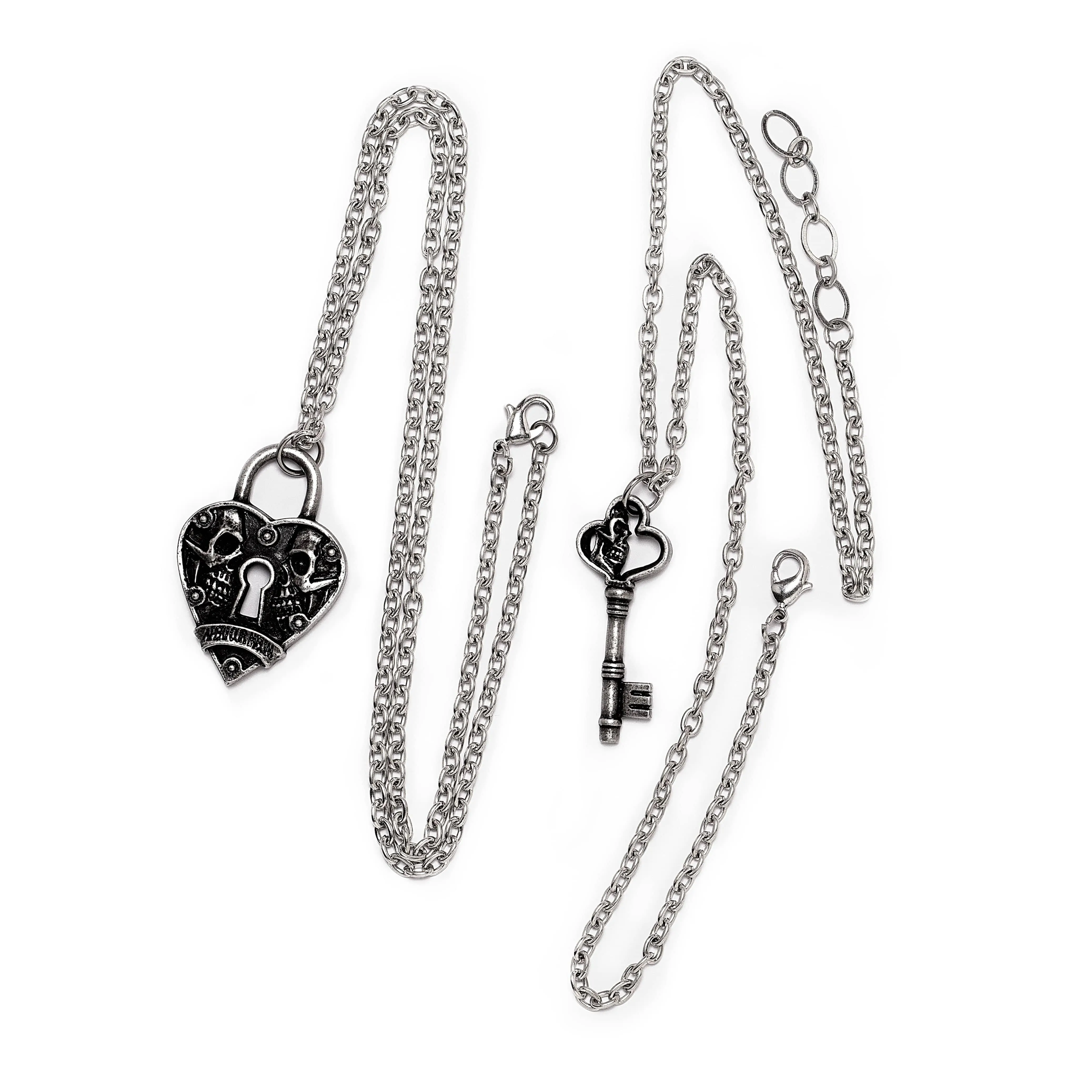 Alchemy Gothic Key To Eternity Couples Pendants