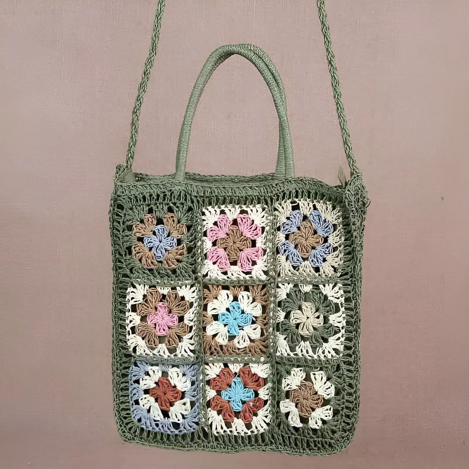 Annamarie Bag - Bohemian Crochet Casual Tote Bag