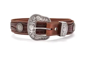 Barton Hand Carved Leather Belt