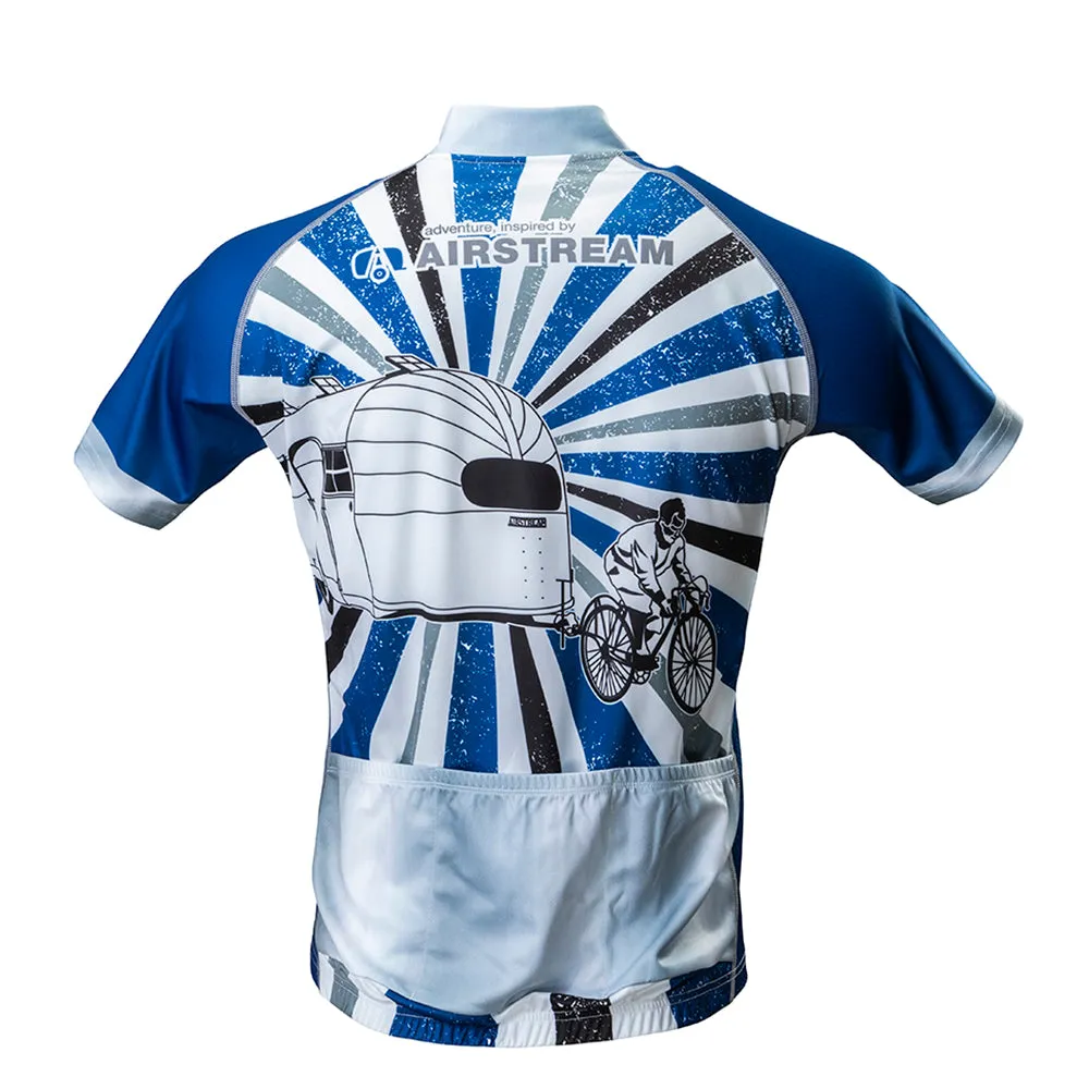 Bicycle Towing An Airstream Unisex Cycling Jersey