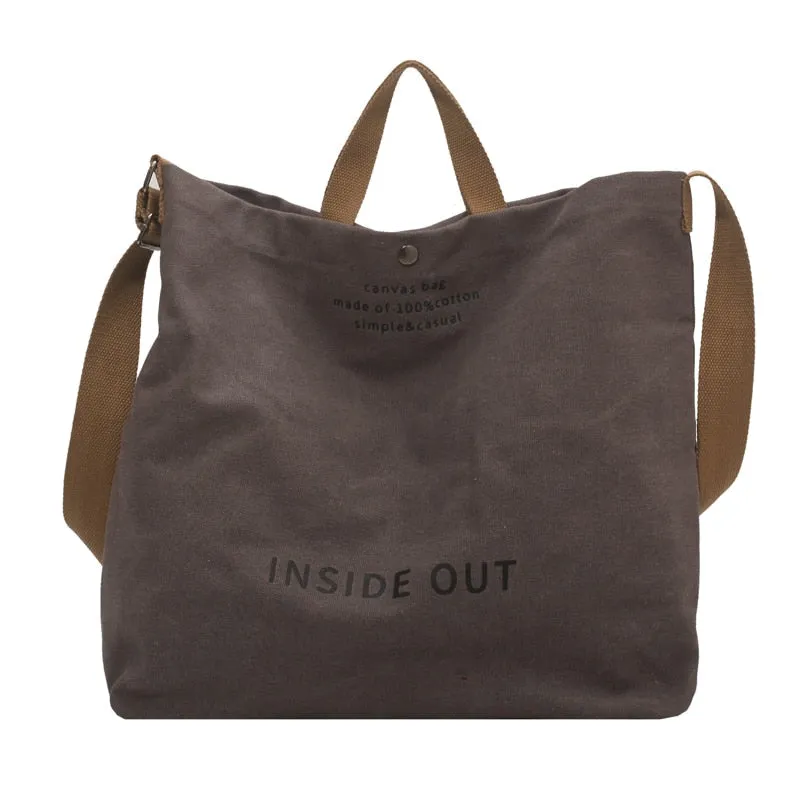 Birdie Large Casual Canvas Tote - 4 Colors