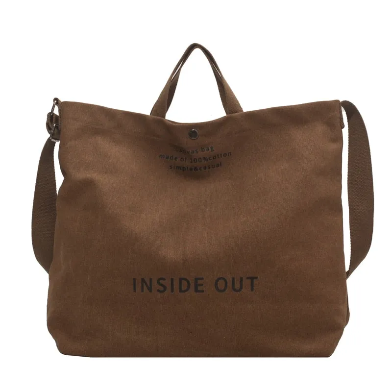 Birdie Large Casual Canvas Tote - 4 Colors