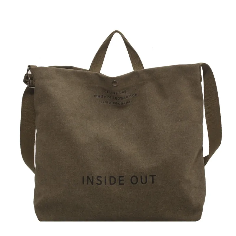 Birdie Large Casual Canvas Tote - 4 Colors