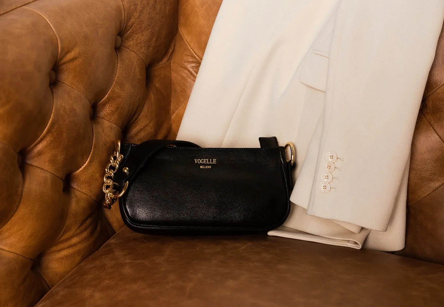 Black Chain Shoulder Bag