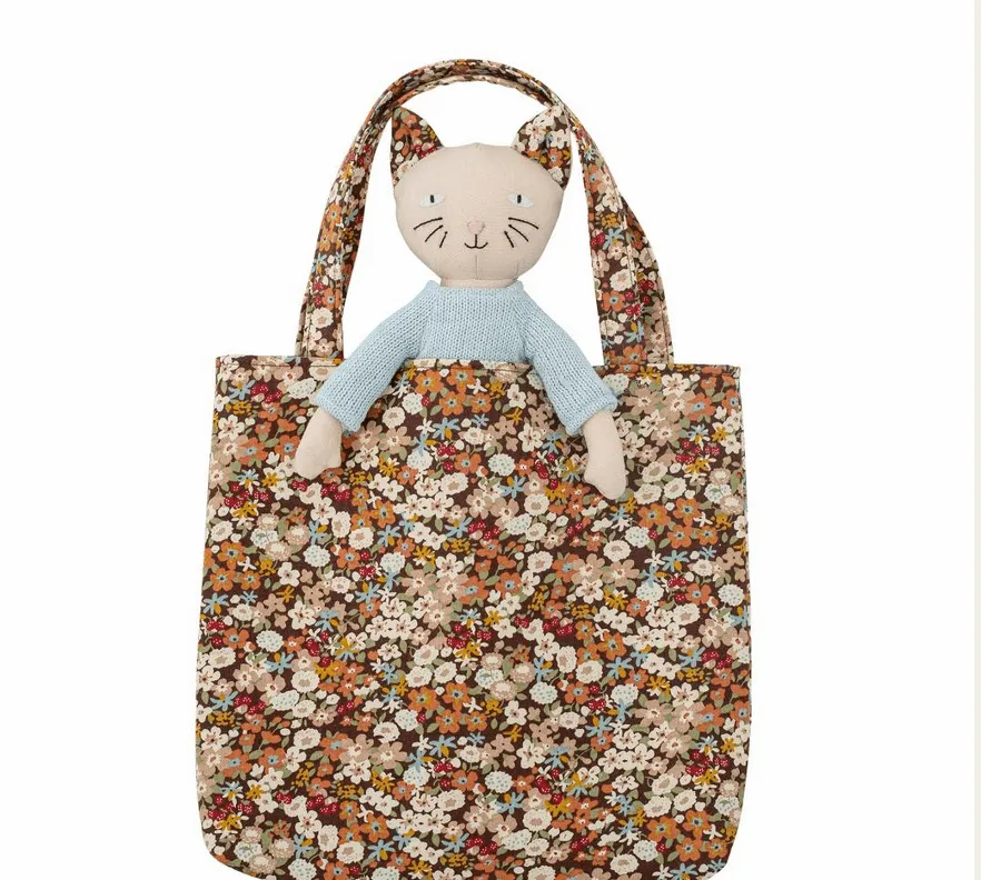 Bloomingville Soft Toy | Moe Cat in Bag