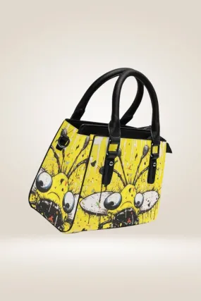 Cartoon Bug Yellow Satchel Bag