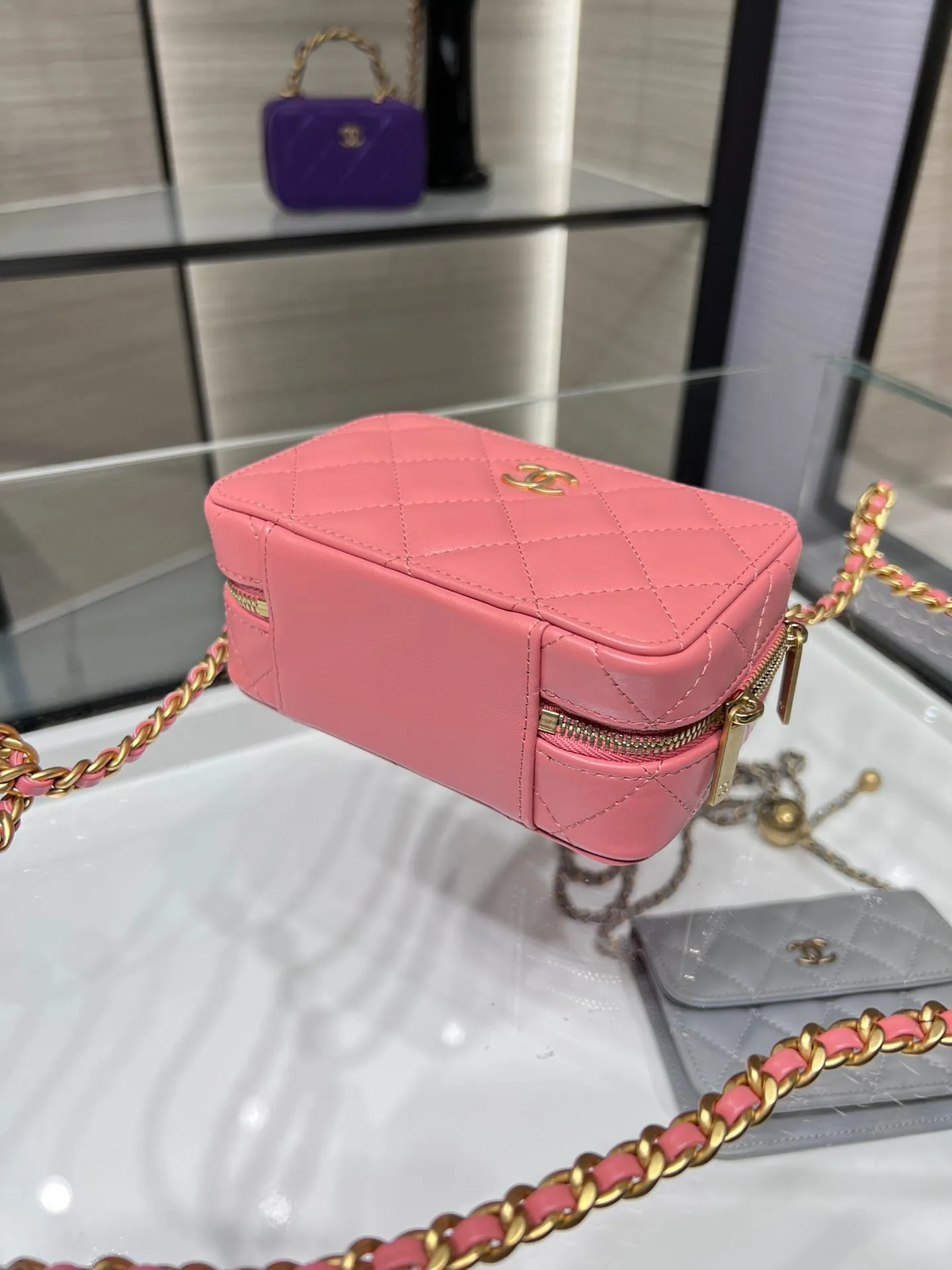 CHLVanity With Chain PiNike Bag For Women 9cm/3.5in AP3011 B09158 NK343