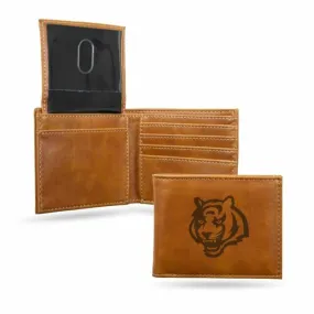 Cincinnati Bengals - Laser Engraved Billfold Wallet