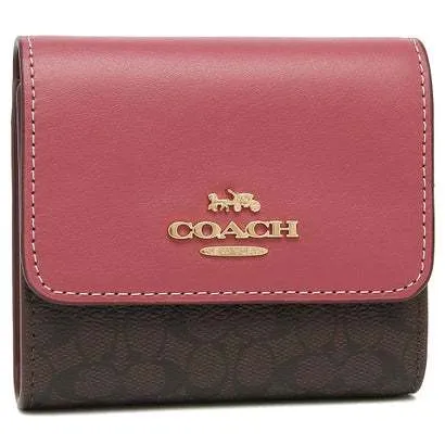 Coach Trifold Wallet Signature Mini Wallet