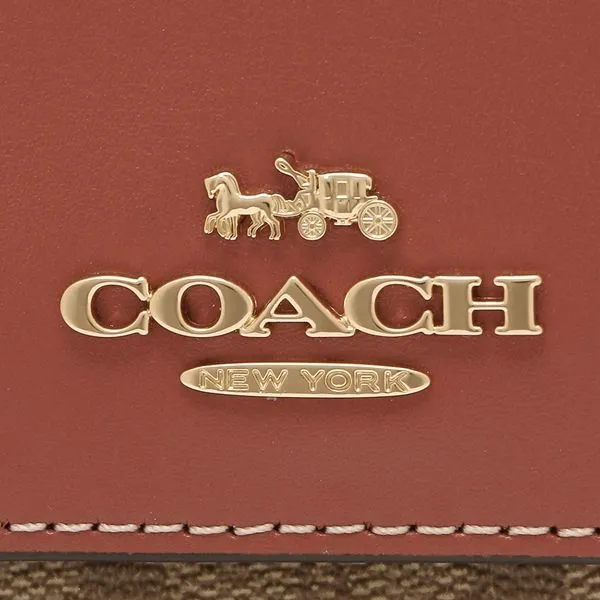 Coach Trifold Wallet Signature Mini Wallet