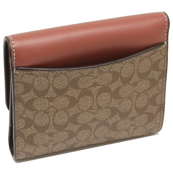 Coach Trifold Wallet Signature Mini Wallet