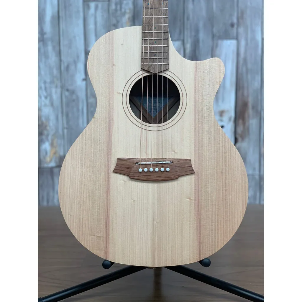Cole Clark AN 1 Series Angel Grand Auditorium Bunya Face Australian Blackwood Back & Sides, Cutaway Acoustic/Electric Guitar (CCAN1EC-BB)