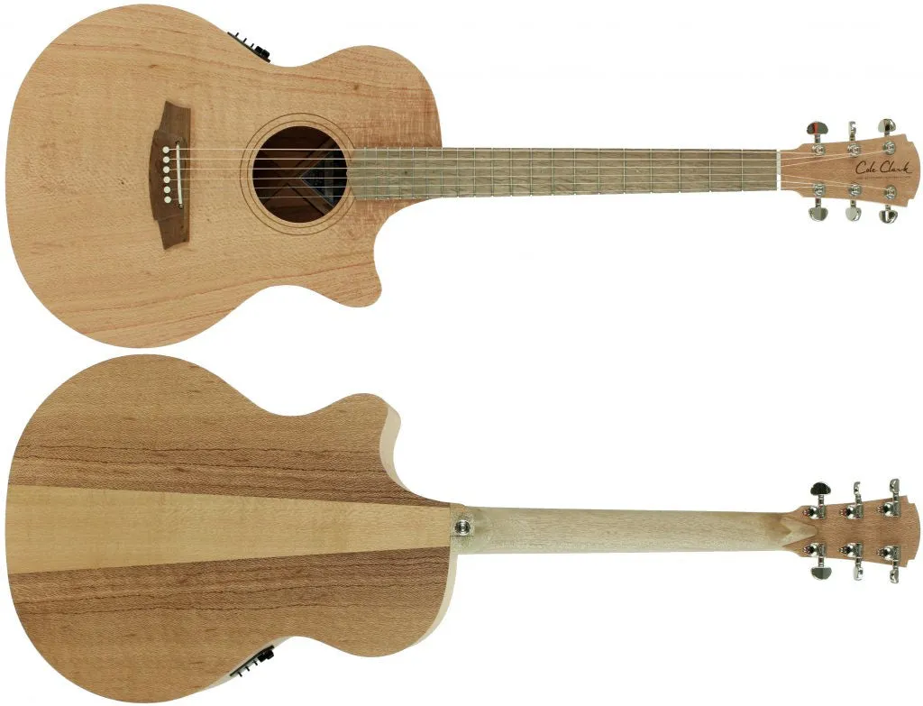 Cole Clark CCAN1EC-SSO Acoustic Electric Guitar W/Gigbag – Southern Silky Oak