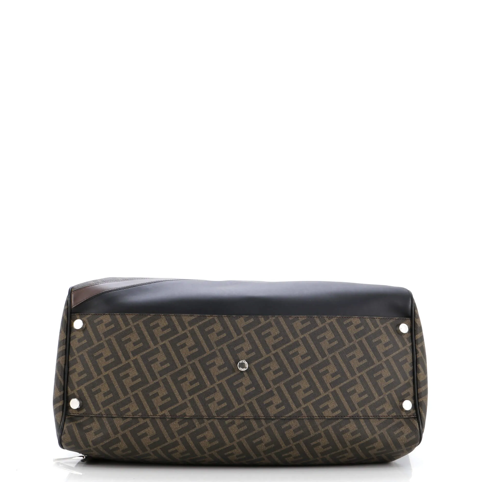 Convertible Duffle Bag Zucca Coated Canvas with Leather
