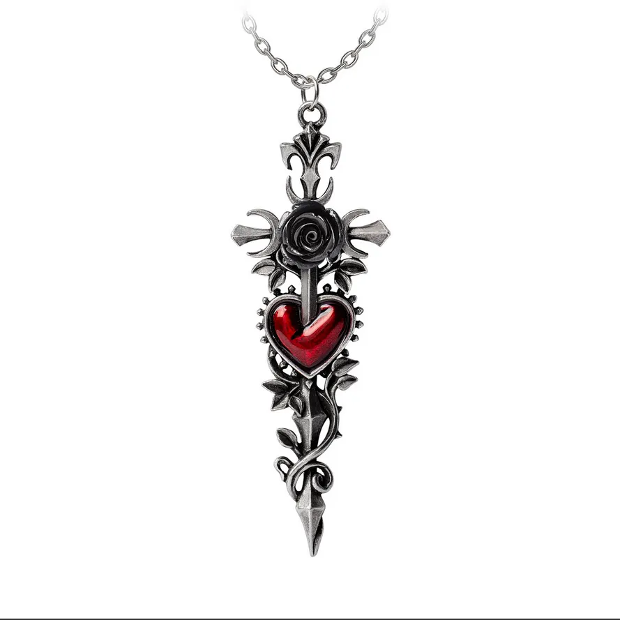 Cross of the Dark Kiss Neckwear - Necklace
