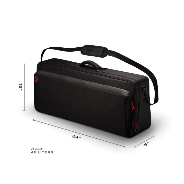 D'Addario XPND2 Pedal Board Case - Blackline Transport Pack 2