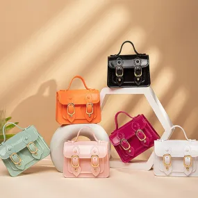 Darianrojas Fashion Mini Handbags PVC Crossbody Bags For Little Girls Birthday Gift Baby Children Shoulder Bags Tote Bags Small Phone Purse