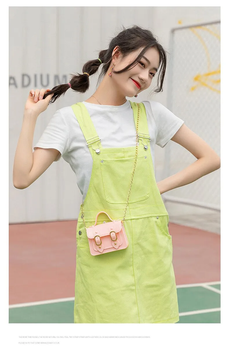 Darianrojas Fashion Mini Handbags PVC Crossbody Bags For Little Girls Birthday Gift Baby Children Shoulder Bags Tote Bags Small Phone Purse