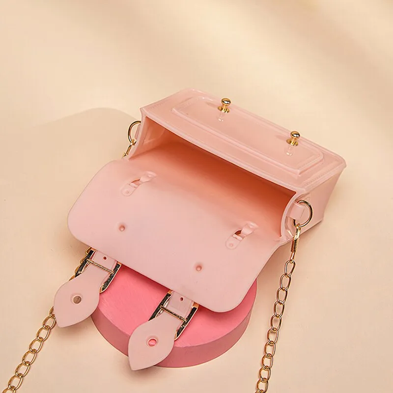 Darianrojas Fashion Mini Handbags PVC Crossbody Bags For Little Girls Birthday Gift Baby Children Shoulder Bags Tote Bags Small Phone Purse