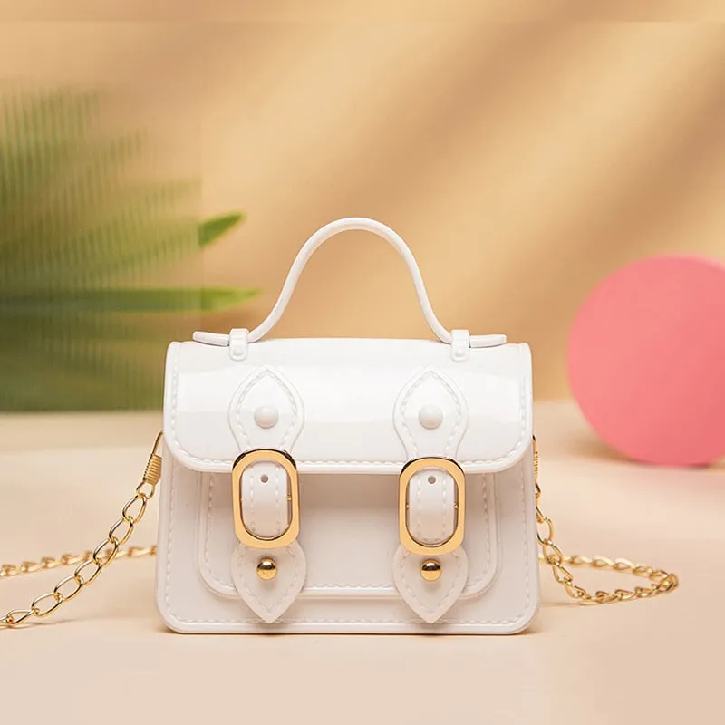 Darianrojas Fashion Mini Handbags PVC Crossbody Bags For Little Girls Birthday Gift Baby Children Shoulder Bags Tote Bags Small Phone Purse
