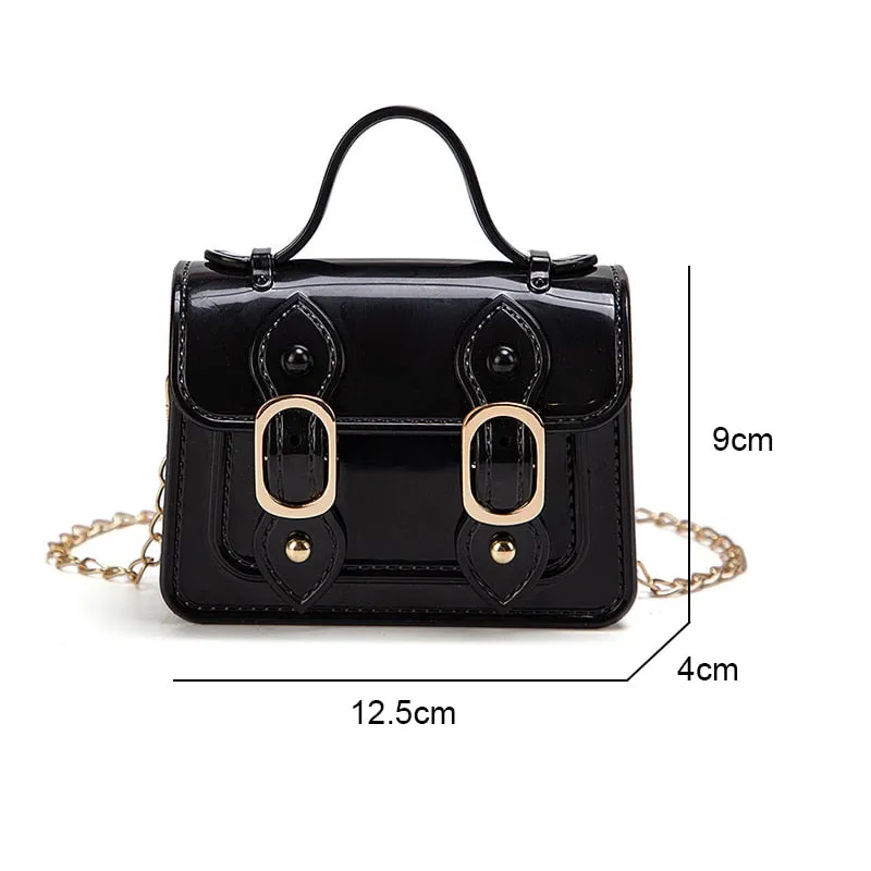 Darianrojas Fashion Mini Handbags PVC Crossbody Bags For Little Girls Birthday Gift Baby Children Shoulder Bags Tote Bags Small Phone Purse