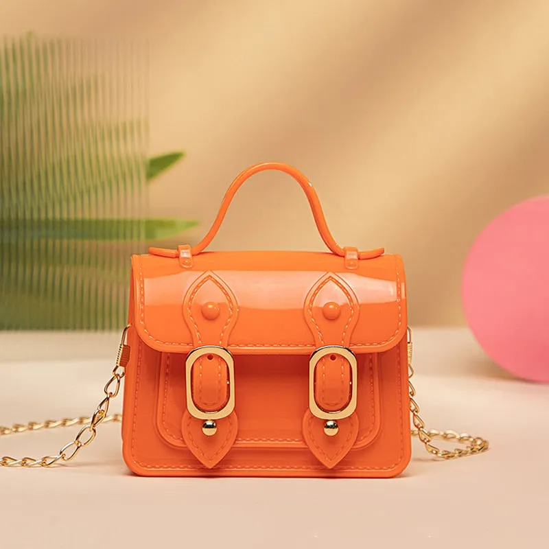 Darianrojas Fashion Mini Handbags PVC Crossbody Bags For Little Girls Birthday Gift Baby Children Shoulder Bags Tote Bags Small Phone Purse