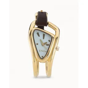 Din Don Golden Metal Watch