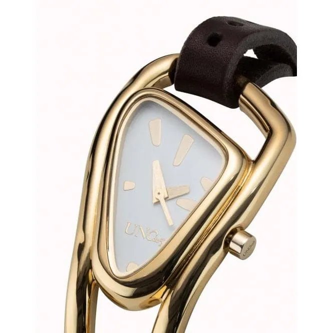 Din Don Golden Metal Watch