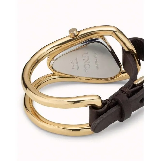 Din Don Golden Metal Watch