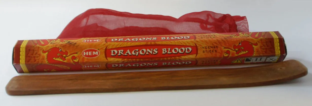 Dragons Blood Incense with Burner