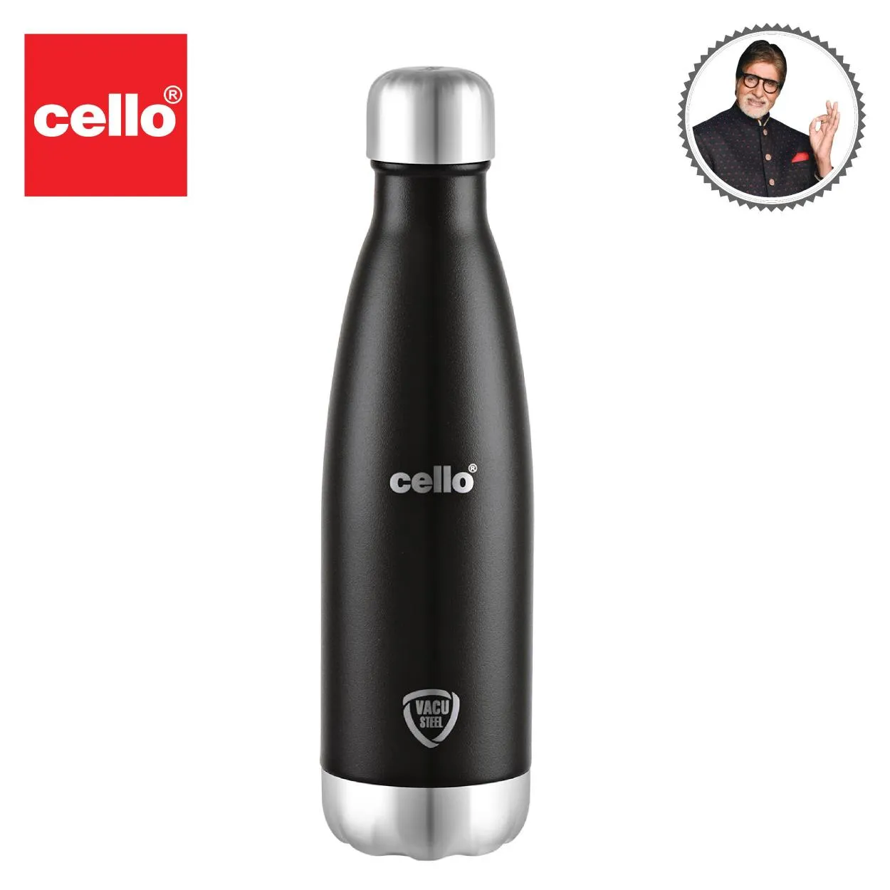 Duro Swift Flask, Vacusteel Water Bottle, 500ml