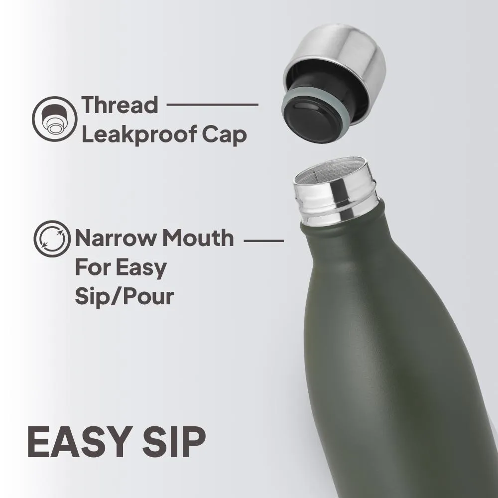 Duro Swift Flask, Vacusteel Water Bottle, 750ml