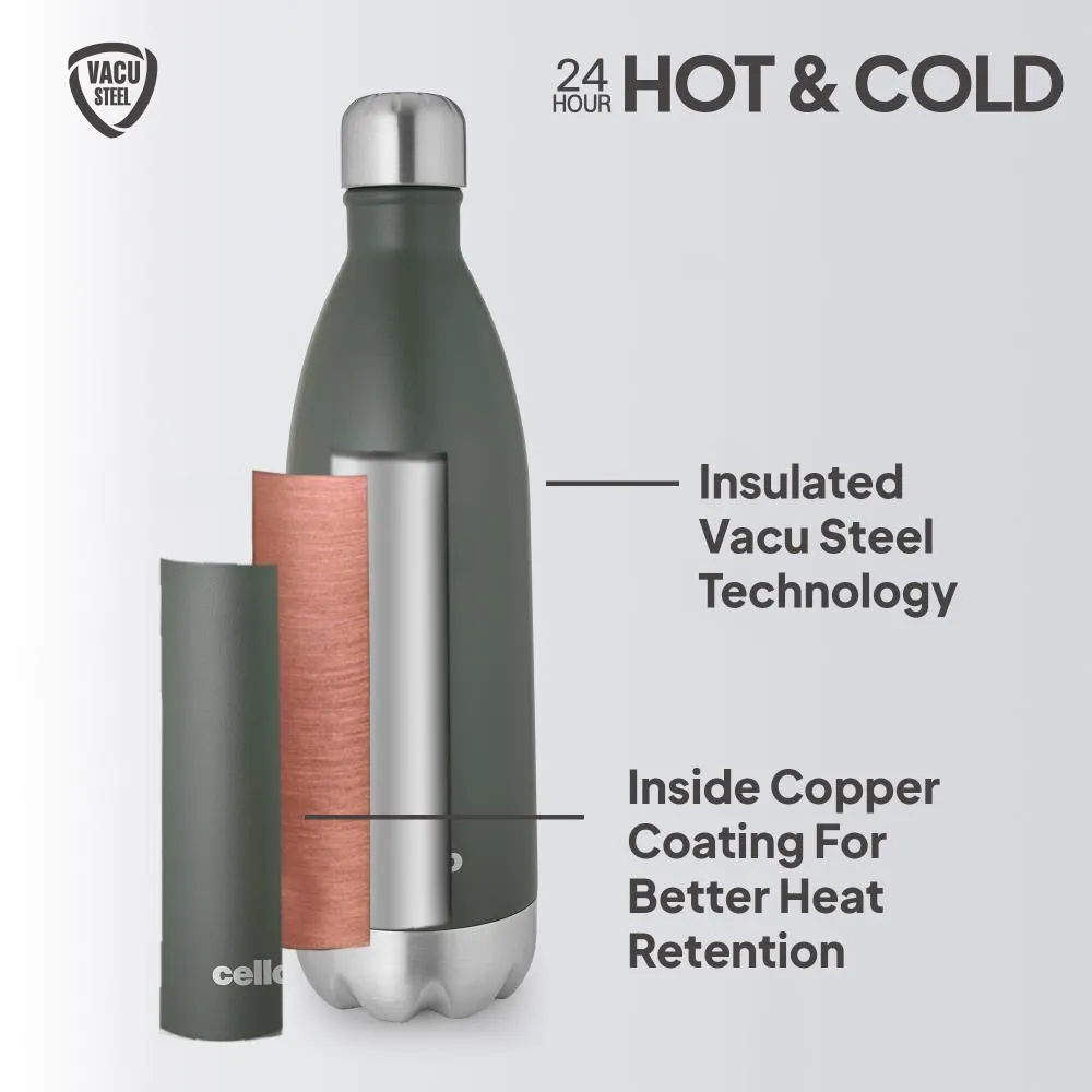 Duro Swift Flask, Vacusteel Water Bottle, 750ml
