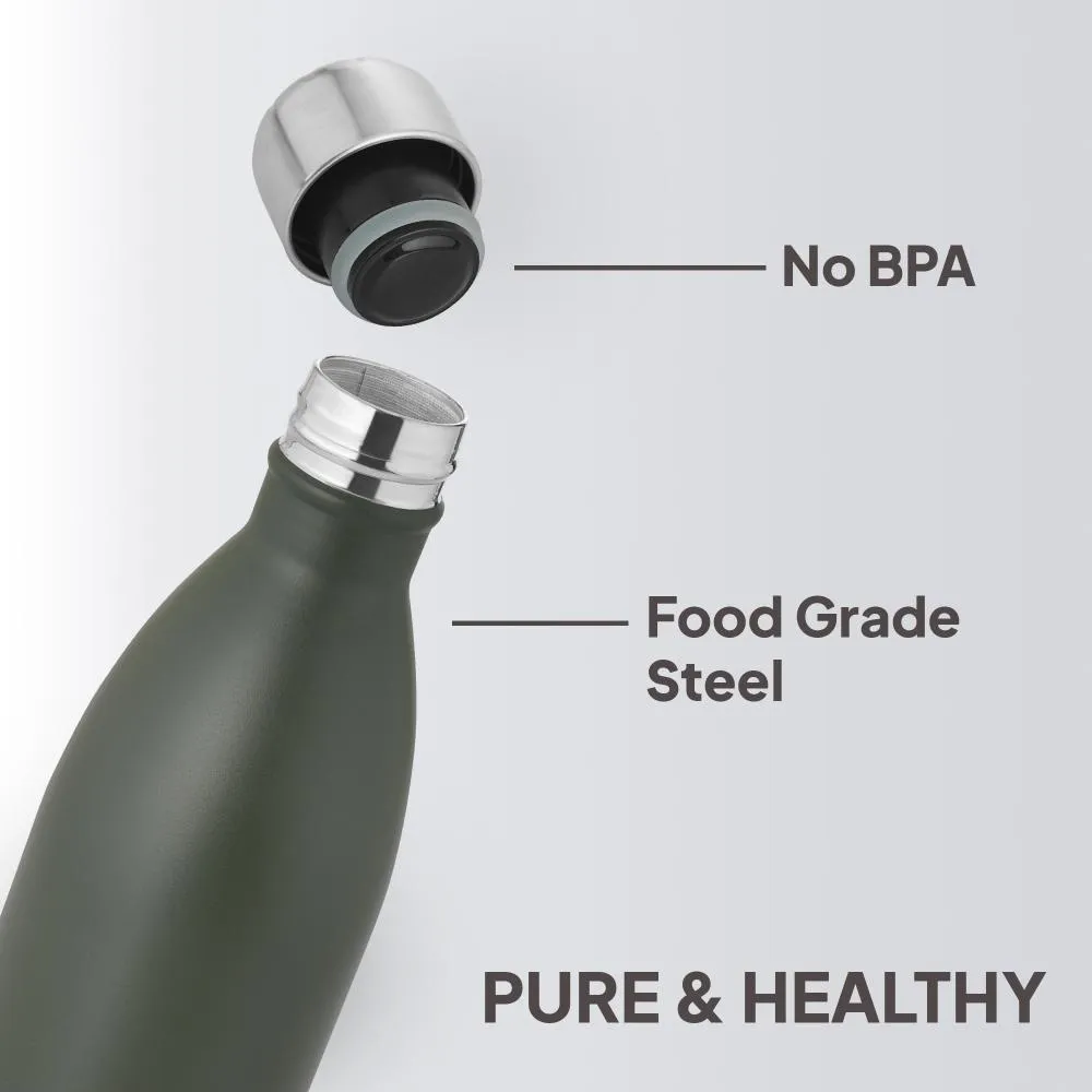 Duro Swift Flask, Vacusteel Water Bottle, 750ml