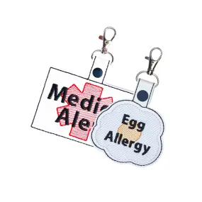 Egg Allergy & Large Medical Alert Bundle - Fried