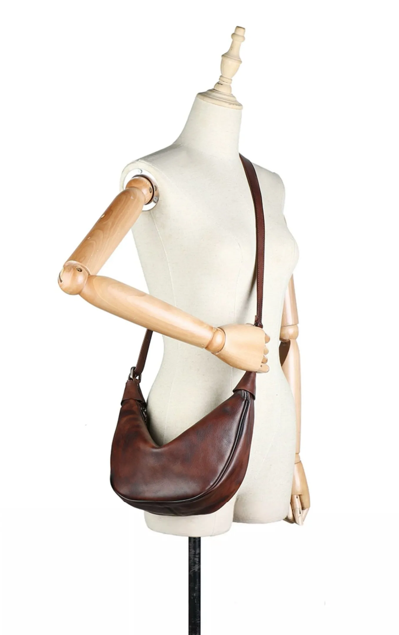 Elegant Womens Designer Chest Bag Black Leather Shoulder Bag