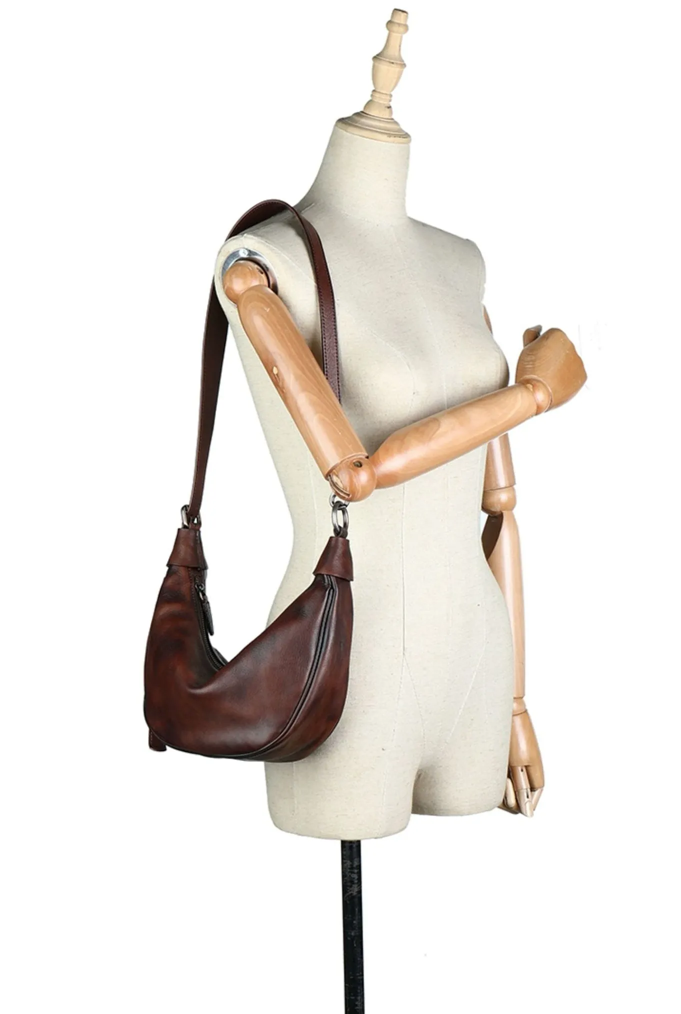 Elegant Womens Designer Chest Bag Black Leather Shoulder Bag