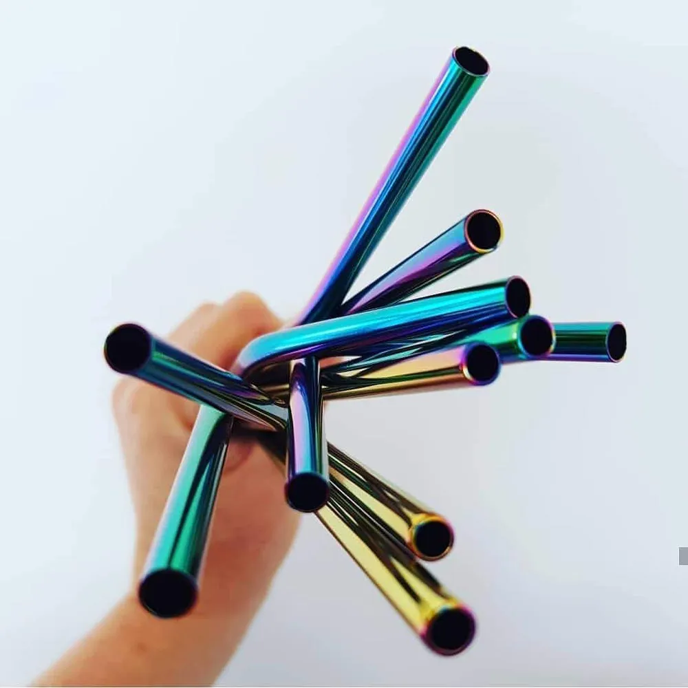 Elephant Box Rainbow Straws - 4 Pack