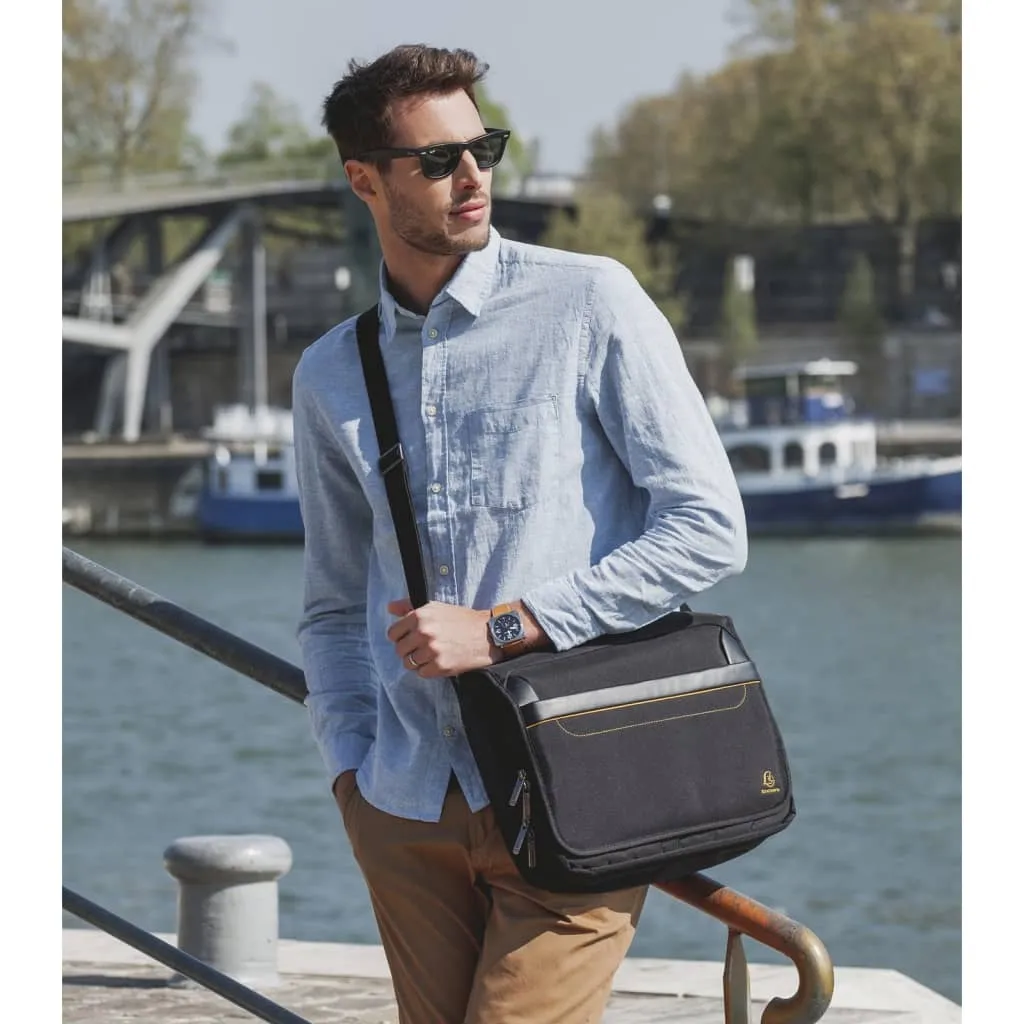 Exacompta Exactive 14" Messenger Laptop Bag - Sleek, Durable & Functional for Tablets and Laptops Up to 14 Inches