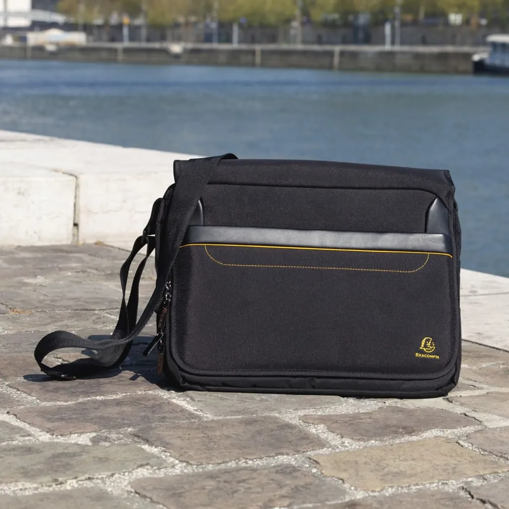 Exacompta Exactive 14" Messenger Laptop Bag - Sleek, Durable & Functional for Tablets and Laptops Up to 14 Inches