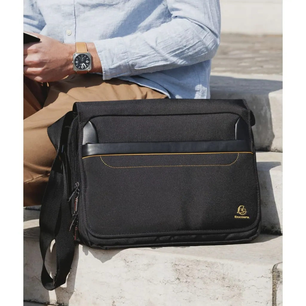 Exacompta Exactive 14" Messenger Laptop Bag - Sleek, Durable & Functional for Tablets and Laptops Up to 14 Inches