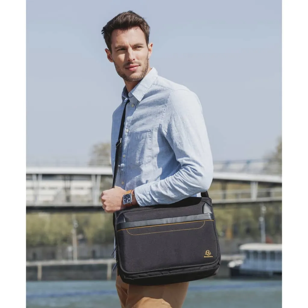 Exacompta Exactive 14" Messenger Laptop Bag - Sleek, Durable & Functional for Tablets and Laptops Up to 14 Inches