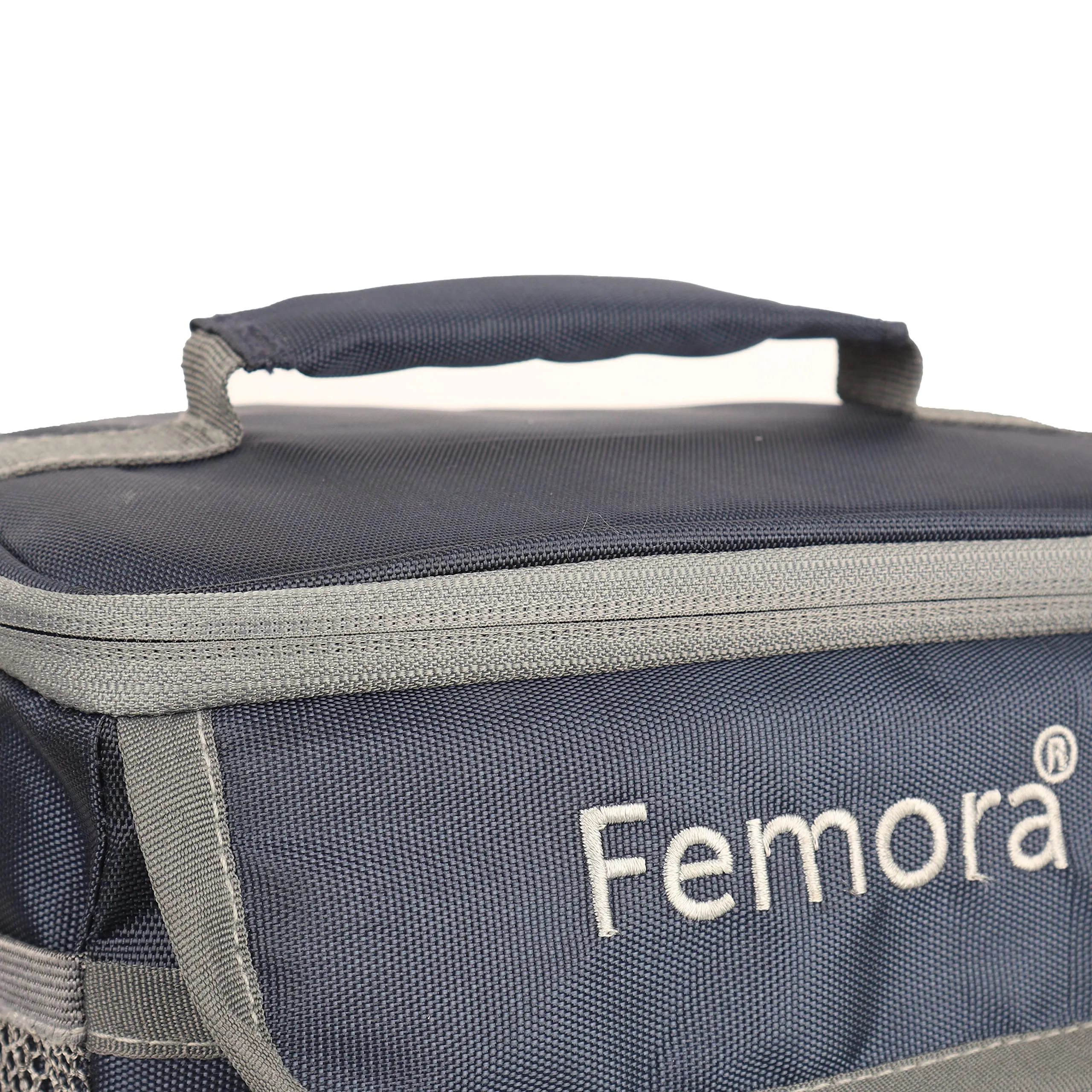 Femora Borosilicate Glass Microwave Safe Container Multipurpose Lunch Box for Office, Blue, Round 380 ml (2 Container)