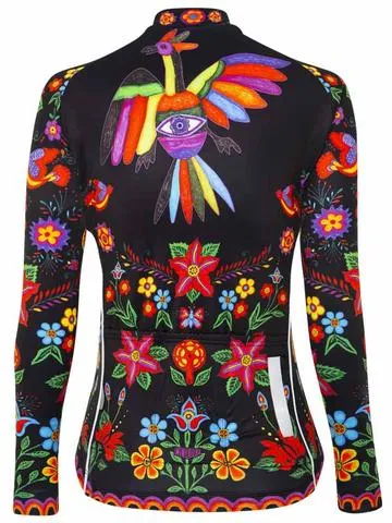 FRIDA (BLACK) WOMEN'S LONG SLEEVE CYCLING JERSEY