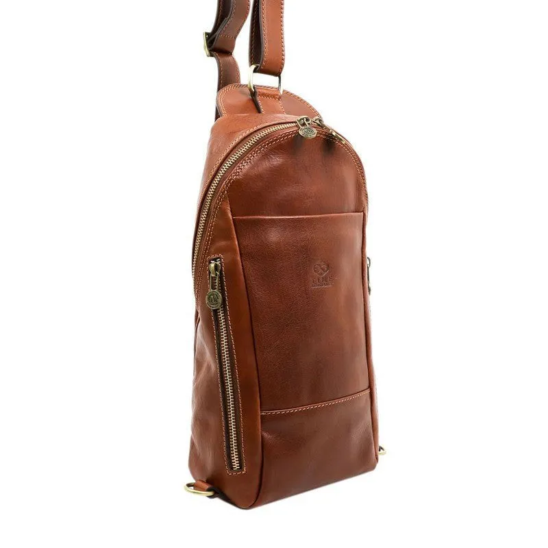 Full Grain Italian Leather Chest Bag - Murphy