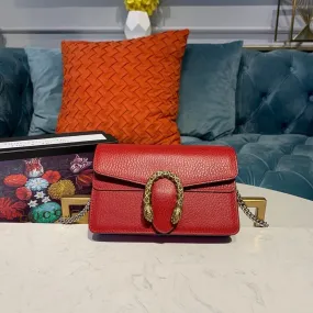 gg Dionysus Super Mini Bag Emerald Hibiscus Red Metal-Free Tanned For Women 6.5in/16.5cm gg 476432 CAOGX 8990