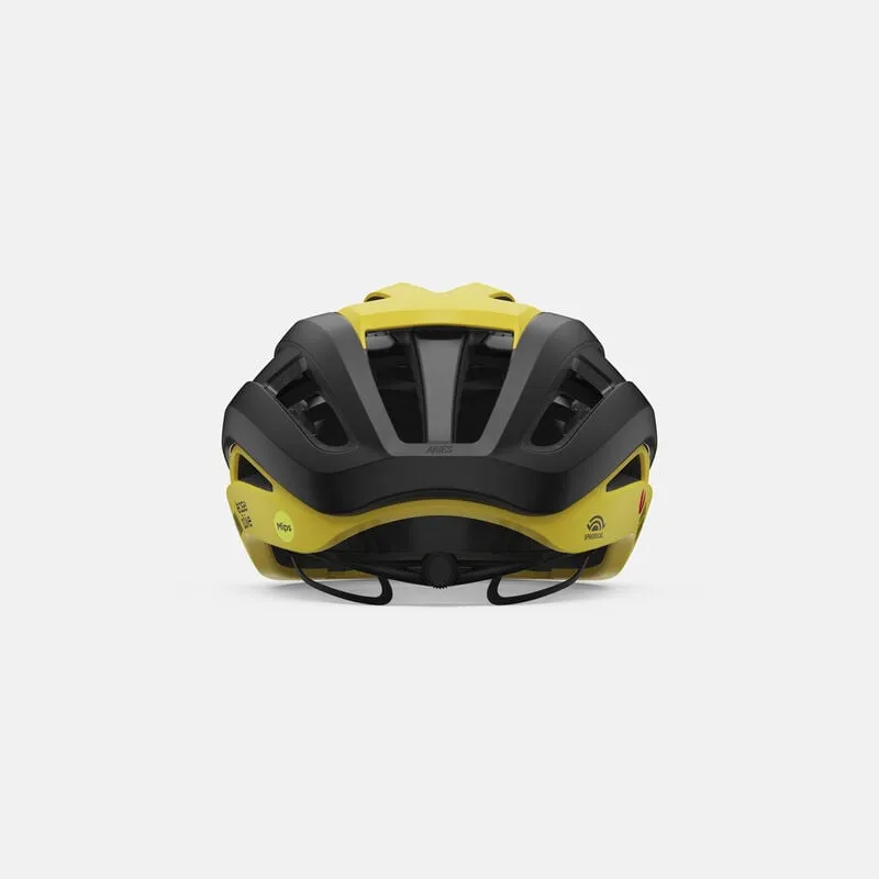 GIRO ARIES MIPS SPHERICAL ROAD CYCLING HELMET MATTE BLACK/MATTE YELLOW VISMA