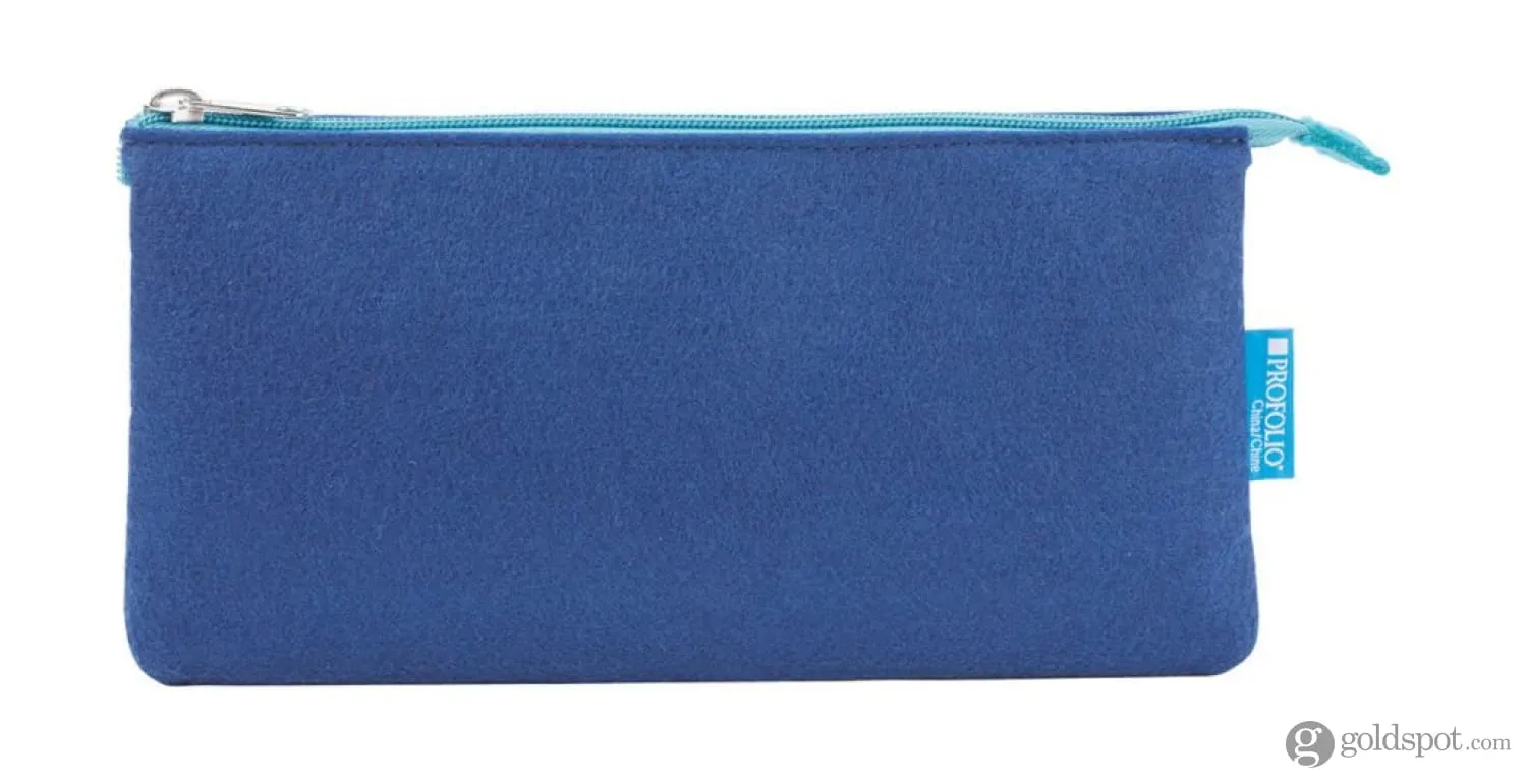 Itoya Profolio Large Midtown Pouch in Blue / Lagoon