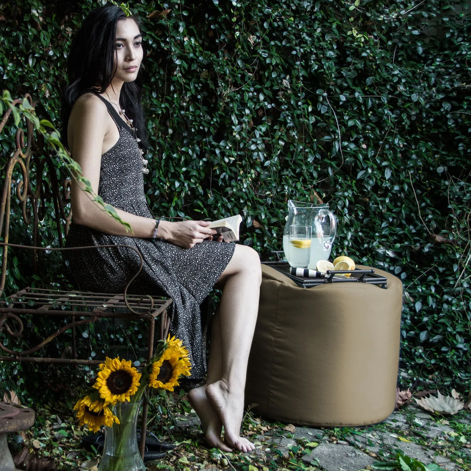 Jaxx Spring Outdoor Ottoman