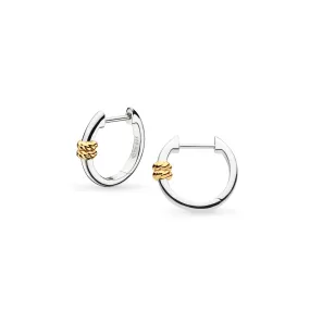 Kit Heath Marina Rope Bar Golden Hinged Hoops 61090GRP